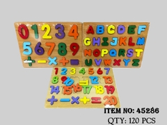 45286  BẢNG GỖ CHỮ, SỐ