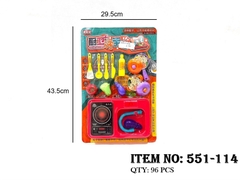 551-114  VỈ BẾP ĐIỆN, BỒN RỬA CHÉN, NỒI, CHẢO, RAU CỦ QUẢ