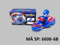 6606-6B  HỘP TÀU PIN NHẠC ĐÈN SIÊU NHÂN CAPTAIN