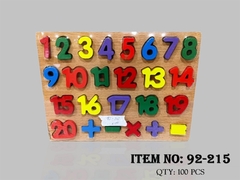 92-215  BẢNG GỖ CHỮ SỐ
