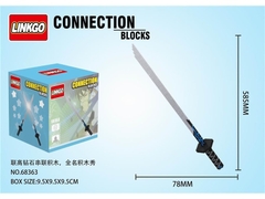 68363  HỘP LOGO RÁP 3D KIẾM 438 MIẾNG  Connection Blocks
