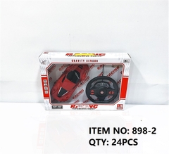 898-2  HỘP XE HƠI FERRARI ĐIỀU KHIỂN 7 ĐỘNG TÁC, VÔ LĂNG TRÒN, KHÔNG SẠC, TL 1:16