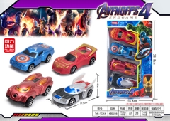 546-122K4  VỈ HỘP XE HƠI TRỚN AVENGER 4C ĐỦ MẪU