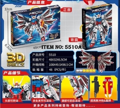 5510A  HỘP LOGO RÁP ROBO CÁNH MECHA