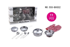 555-BX002  HỘP BẾP INOX (2 NỒI, 1 CHẢO, 1 RỔ, BAO TAY, GIÁ, NĨA) Kitchen 555-BX001, 555-BX003, 555-BX004, 555-BX005, 555-BX006