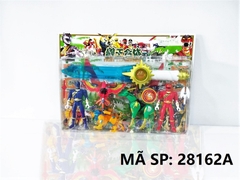 28162A  VỈ SIÊU NHÂN 2T GAO + 3C THÚ (SƯ TỬ, HƯƠU, ĐẠI BÀNG) + TAY CẦM