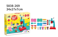 5838-269  HỘP ĐẤT SÉT NẶN LÀM KEM + MÁY LÀM KEM