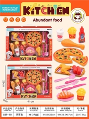 589-10  HỘP BẾP BÁNH PIZZA, GÀ, XÚC XÍCH, ĐÙI GÀ, MUỖNG