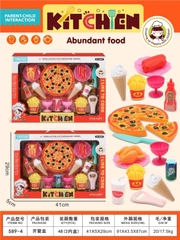 589-4  HỘP BẾP BÁNH PIZZA, KHOAI TÂY CHIÊN, KEM , TƯƠNG ỚT