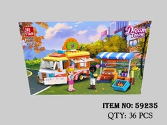 59235  HỘP LOGO RÁP XE QUẦY BÁN BÁNH MÌ 299 MIẾNG JIE STAR