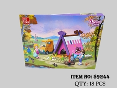 59244  HỘP LOGO RÁP LỀU CẮM TRẠI 348 MIẾNG  JIE STAR