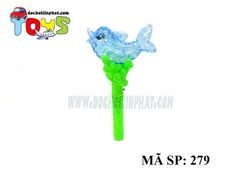 279  TÚI CÂY CHỚP ĐÈN CHÂU XOAY CÁ HEO PIN NÚT (OPP)