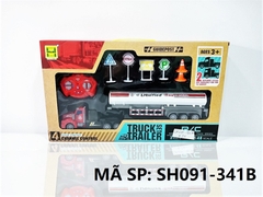 SH091-341B  HỘP XE CÔNG TRÌNH BỒN GAS DÀI ĐIỀU KHIỂN 7 ĐỘNG TÁC, KHÔNG SẠC, TL 1:48   SH091-341B - SH091-346B