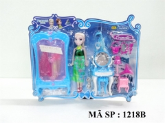1218B  VỈ BABY 1C FROZEN + 2 ÁO + TỦ+ BÀN TRANG ĐIỂM+MÁY NGHE NHẠC