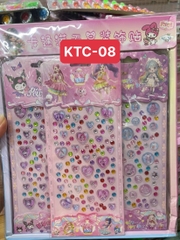 KTC-08 LỐC MIẾNG DÁN MAKEUP ĐÁ 3D 32 CÁI