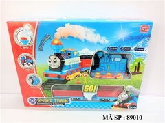 89010  HỘP ĐƯỜNG RAY XE LỬA PIN KHÓI THOMAS CHỞ CỦI VÀ THAN NHẠC ĐÈN (Smoke Train Paradise)