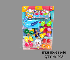 611-80  VỈ BẾP TRÁI CÂY DÍNH, THỚT (DƯA HẤU, THANH LONG, THƠM, XOÀI, CAM)