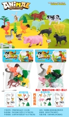 6221  TÚI THÚ NHÀ 6C ĐỦ MẪU (GÀ, VỊT, HEO, CỪU) (2 KIỂU) + CÂY