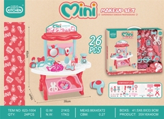 623-1004  HỘP KỆ BÀN TRANG ĐIỂM, MẮT KIẾNG, MÁY SẤY, LƯỢC, KÉO