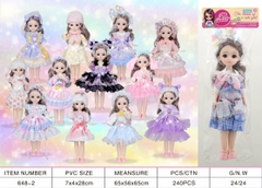 648-2  TÚI BABY 1C KHỚP, MẮT THỦY TINH ĐỦ MẪU