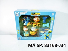 83168-J34  HỘP ROBOCAR POLI 4C ĐỦ MẪU (XE, TÀU, MÁY BAY) + 2C KHOAN