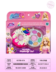 657EB-67A  HỘP PHẤN TRANG ĐIỂM 1 TẦNG BÁNH DONUT
