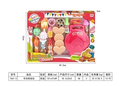7661-3  HỘP BẾP MÁY NƯỚNG BÁNH + 4C BÁNH + KEM + BÁNH DONUT   7661-