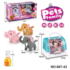 667-43  HỘP LỒNG THÚ VOI PIN + BÌNH LỌC NƯỚC