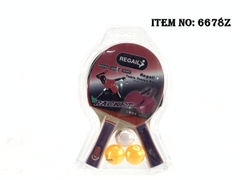 6678Z  VỈ ÉP VỢT BÓNG BÀN 2C + 3 TRÁI BÓNG