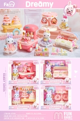 6703A  HỘP BẾP NHÀ THỎ ĐỦ MẪU (XE ĐẨY KEM, ĐU QUAY, NÔI BÉ)