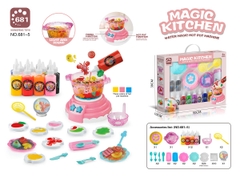 681-5  HỘP BẾP PIN NỒI LẨU TẠO HÌNH + NƯỚC + KHUÔN