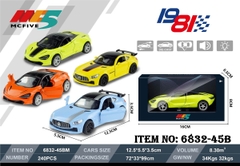 6832-45B  HỘP XE HƠI CẢN SAU SẮT MÔ HÌNH PIN NÚT ĐÈN, MỞ CỬA
