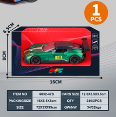 6832-47S  HỘP XE HƠI CẢN SAU SẮT MÔ HÌNH, MỞ CỬA