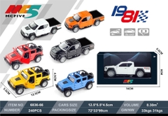 6836-66  HỘP XE HƠI BÁN TẢI SẮT MÔ HÌNH, MỞ CỬA