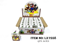 LX7558  HỘP MÔ HÌNH NHÂN VẬT HOẠT HÌNH MARIO NGẪU NHIÊN + THẺ BÀI 24C