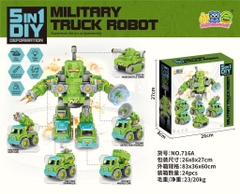 716A  HỘP RÁP ROBO BIẾN HÌNH XE TĂNG ỐC VÍT
