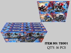 72001  HỘP LOGO RÁP XE SIÊU NHÂN NHỆN HỘP 8C