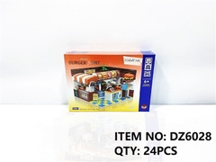 DZ6028  HỘP LOGO RÁP CỬA HÀNG BÁNH MÌ HAMBURGER 652 MIẾNG ZHE GAO   Burger Joint