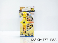 777-138B VĨ ĐỒNG HỒ PIN CHIẾU HÌNH MINION