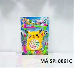 8861C  VỈ CÂU CÁ PIN POKEMON 15C + ĐẬP CHUỘT + 2C BÚA ĐẬP   Fishing