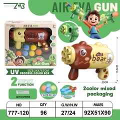 777-120  HỘP CÂY PHUN BANH GẤU + 6T BANH