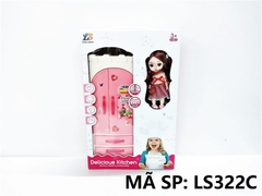 LS322C  HỘP BẾP TỦ LẠNH PIN + 1C BABY MẮT THỦY TINH, KHỚP   Delicious Kitchen   LS322-A, LS322-B, LS322-C