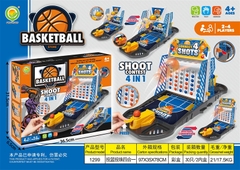 1299  HỘP TRÒ CHƠI BÓNG RỔ, BẮN BI 4 IN 1