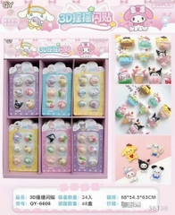 QY-6607 LỐC DÁN CHAM 3D STICKER (QY-6606) 24 CÁI