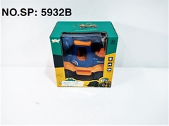 5932B  HỘP XE CÔNG TRÌNH XÚC PIN ĐÈN, LỘN XOAY 360 ĐỘ   5931B