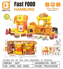 8231  HỘP BẾP PIN LÒ NƯỚNG, QUẦY BÁN BÁNH, MÁY PHA CÀ PHÊ, HAMBUGER, KHOAI TÂY