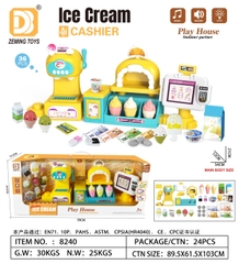 8240  HỘP BẾP PIN MÁY LÀM KEM, QUẦY BÁN KEM, MÁY TÍNH TIỀN, KEM