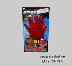 828-F2  VỈ BAO TAY SIÊU NHÂN NHỆN + ĐỒNG HỒ BẮN ĐĨA