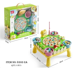 8302-2A  HỘP BÀN CÂU CÁ PIN MÈO 25C