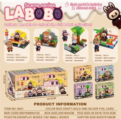 8421  HỘP LOGO RÁP LABUBU HỘP 8C
